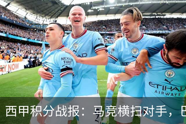 西甲积分战报：马竞横扫对手，巴萨狂胜7-2，塞维利亚险胜